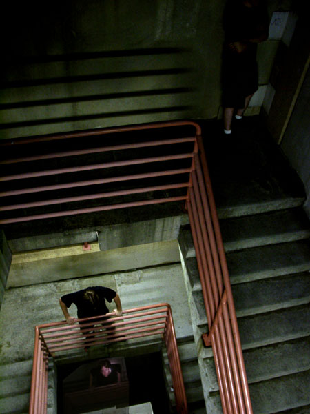 too much angst for one stairwell