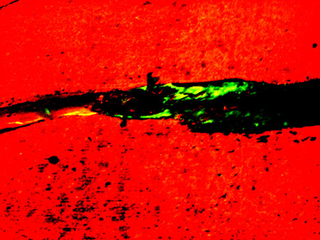 blood red